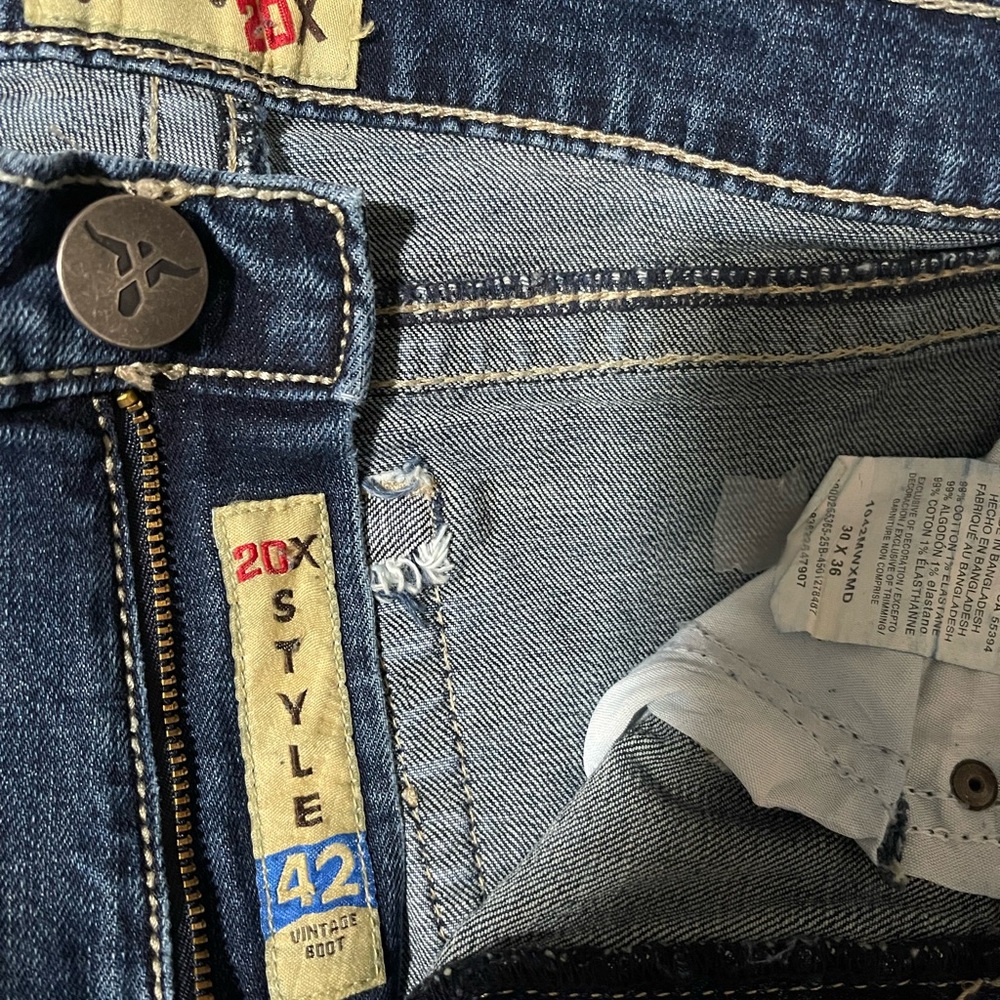 20X Vintage Bootcut Men's Denim Jeans Style 42
